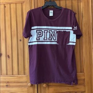 Pink short sleeve tee